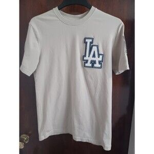 New Era MLB LA Dodgers 2020 World Series Gray T-Shirt Embroidered Patches Small